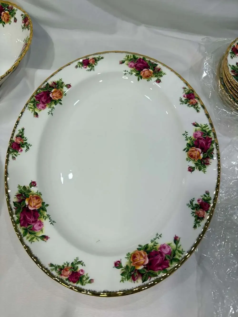 Royal Albert Old Country Roses 46 Pc for 8 Pristine Vintage Tea & Coffee Service